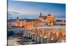 Cordoba, Spain View of the Roman Bridge and Mosque-Cathedral on the Guadalquivir River-Sean Pavone-Stretched Canvas