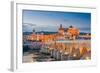 Cordoba, Spain View of the Roman Bridge and Mosque-Cathedral on the Guadalquivir River-Sean Pavone-Framed Photographic Print