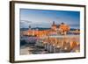 Cordoba, Spain View of the Roman Bridge and Mosque-Cathedral on the Guadalquivir River-Sean Pavone-Framed Photographic Print