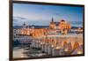 Cordoba, Spain View of the Roman Bridge and Mosque-Cathedral on the Guadalquivir River-Sean Pavone-Framed Photographic Print