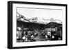 Cordova, Alaska - June Midnight Scene-Lantern Press-Framed Art Print