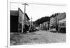 Cordova, Alaska - Main Street View-Lantern Press-Framed Art Print