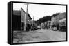 Cordova, Alaska - Main Street View-Lantern Press-Framed Stretched Canvas