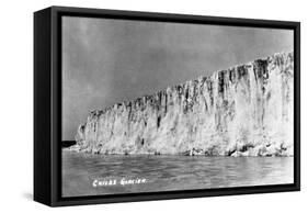 Cordova, Alaska - View of Child's Glacier-Lantern Press-Framed Stretched Canvas