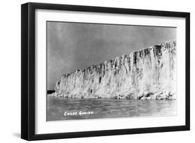 Cordova, Alaska - View of Child's Glacier-Lantern Press-Framed Art Print