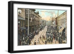 Cordova Street, Vancouver, British Columbia-null-Framed Art Print