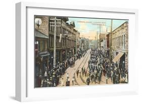 Cordova Street, Vancouver, British Columbia-null-Framed Art Print