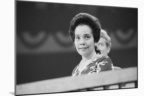 Coretta Scott King at the Democratic National Convention, NYC, 1976-Warren K. Leffler-Mounted Photographic Print