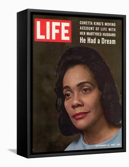 Coretta Scott King, Widow of Civil Rights Leader, September 12, 1969-Vernon Merritt III-Framed Stretched Canvas