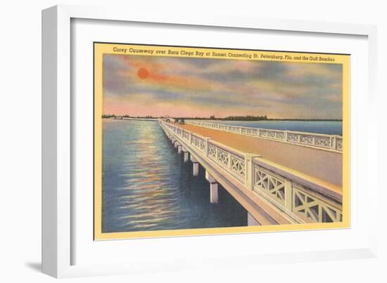 Corey Causeway, St. Petersburg, Florida-null-Framed Art Print