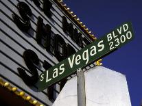 Street Sign for Las Vegas Boulevard, Las Vegas, Nevada-Corey Wise-Framed Stretched Canvas