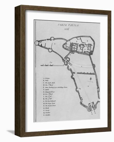 Corfe Castle, 1586-Ralph Treswell-Framed Giclee Print