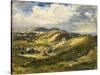 Corfe Castle and the Isle of Purbeck, 1908 (Oil on Canvas)-Philip Wilson Steer-Stretched Canvas