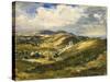 Corfe Castle and the Isle of Purbeck, 1908 (Oil on Canvas)-Philip Wilson Steer-Stretched Canvas