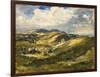 Corfe Castle and the Isle of Purbeck, 1908 (Oil on Canvas)-Philip Wilson Steer-Framed Giclee Print