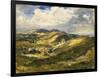 Corfe Castle and the Isle of Purbeck, 1908 (Oil on Canvas)-Philip Wilson Steer-Framed Giclee Print