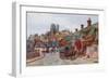 Corfe Castle and Village-Alfred Robert Quinton-Framed Giclee Print