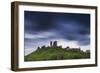Corfe Castle at Night, Corfe, Dorset, England, United Kingdom, Europe-Matthew Williams-Ellis-Framed Photographic Print