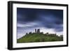 Corfe Castle at Night, Corfe, Dorset, England, United Kingdom, Europe-Matthew Williams-Ellis-Framed Photographic Print