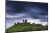 Corfe Castle at Night, Corfe, Dorset, England, United Kingdom, Europe-Matthew Williams-Ellis-Mounted Photographic Print