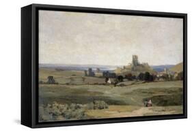 Corfe Castle, Dorset, 1905-Sir Herbert Hughes-Stanton-Framed Stretched Canvas