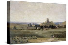 Corfe Castle, Dorset, 1905-Sir Herbert Hughes-Stanton-Stretched Canvas