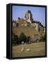 Corfe Castle, Dorset, England, United Kingdom-John Miller-Framed Stretched Canvas