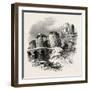 Corfe Castle, the South Coast, Uk, 19th Century-null-Framed Giclee Print