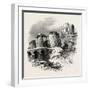 Corfe Castle, the South Coast, Uk, 19th Century-null-Framed Giclee Print