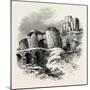 Corfe Castle, the South Coast, Uk, 19th Century-null-Mounted Giclee Print