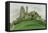 Corfe Castle-Osmund Caine-Framed Stretched Canvas