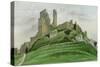 Corfe Castle-Osmund Caine-Stretched Canvas