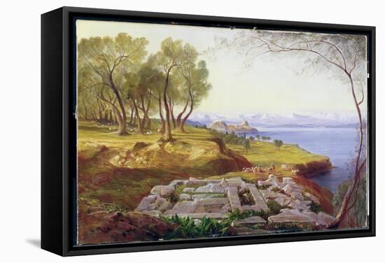 Corfu from Ascension, c.1856-64-Edward Lear-Framed Stretched Canvas