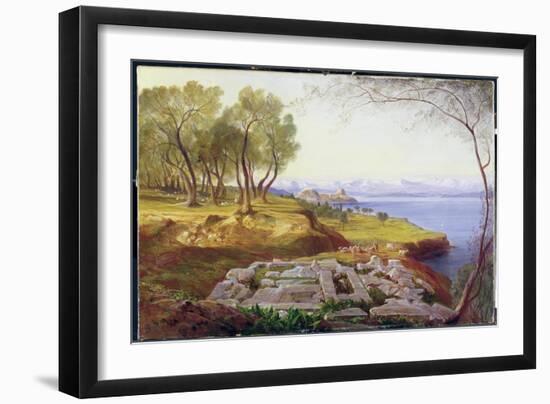 Corfu from Ascension, c.1856-64-Edward Lear-Framed Giclee Print