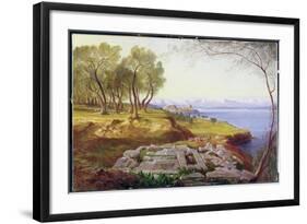 Corfu from Ascension, c.1856-64-Edward Lear-Framed Giclee Print