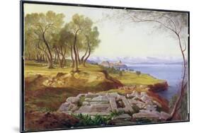 Corfu from Ascension, c.1856-64-Edward Lear-Mounted Giclee Print