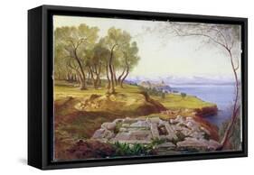 Corfu from Ascension, c.1856-64-Edward Lear-Framed Stretched Canvas