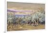 Corfu from Vonista, 1856-Edward Lear-Framed Giclee Print