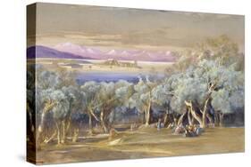 Corfu from Vonista, 1856-Edward Lear-Stretched Canvas