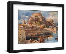 Corfu, Old Fort, South-John Fulleylove-Framed Art Print