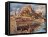 Corfu, Old Fort, South-John Fulleylove-Framed Stretched Canvas