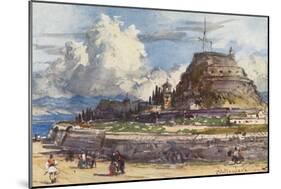 Corfu, Old Fort, West-John Fulleylove-Mounted Art Print