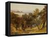 Corfu-Edward Lear-Framed Stretched Canvas