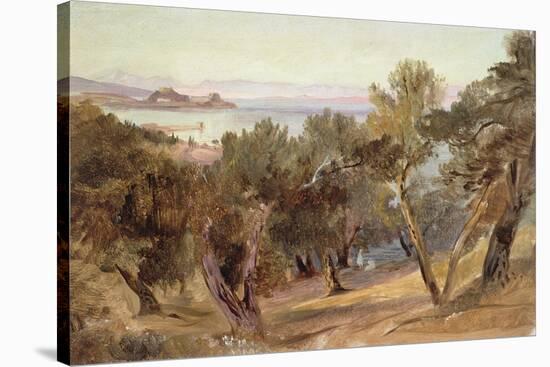 Corfu-Edward Lear-Stretched Canvas