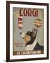 Corgi, Black and Tan, Ice Cream-Fab Funky-Framed Art Print