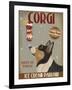 Corgi, Black and Tan, Ice Cream-Fab Funky-Framed Art Print