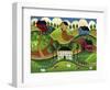 Corgi Country-Cheryl Bartley-Framed Giclee Print