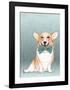 Corgi Dog-Barruf-Framed Art Print