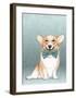 Corgi Dog-Barruf-Framed Art Print