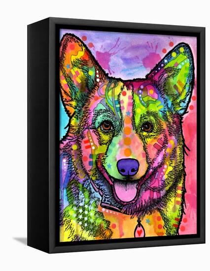 Corgi II-Dean Russo-Framed Stretched Canvas